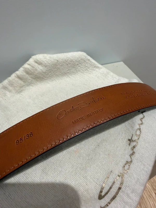Santoni Croco Leather Belt | Very Good Condition | 105cm