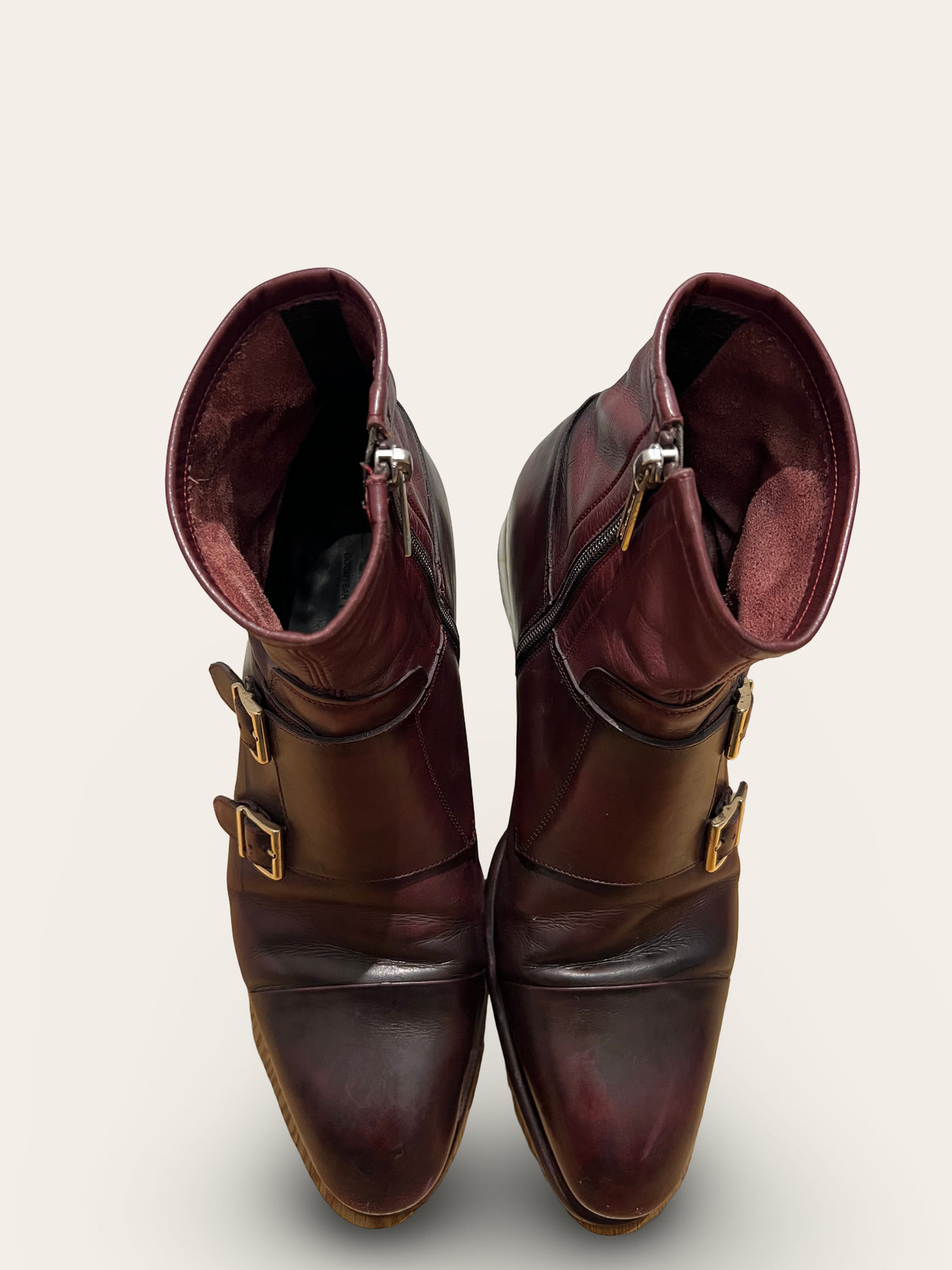 Santoni Double Monk Boots | Very Good Condition | EU 43