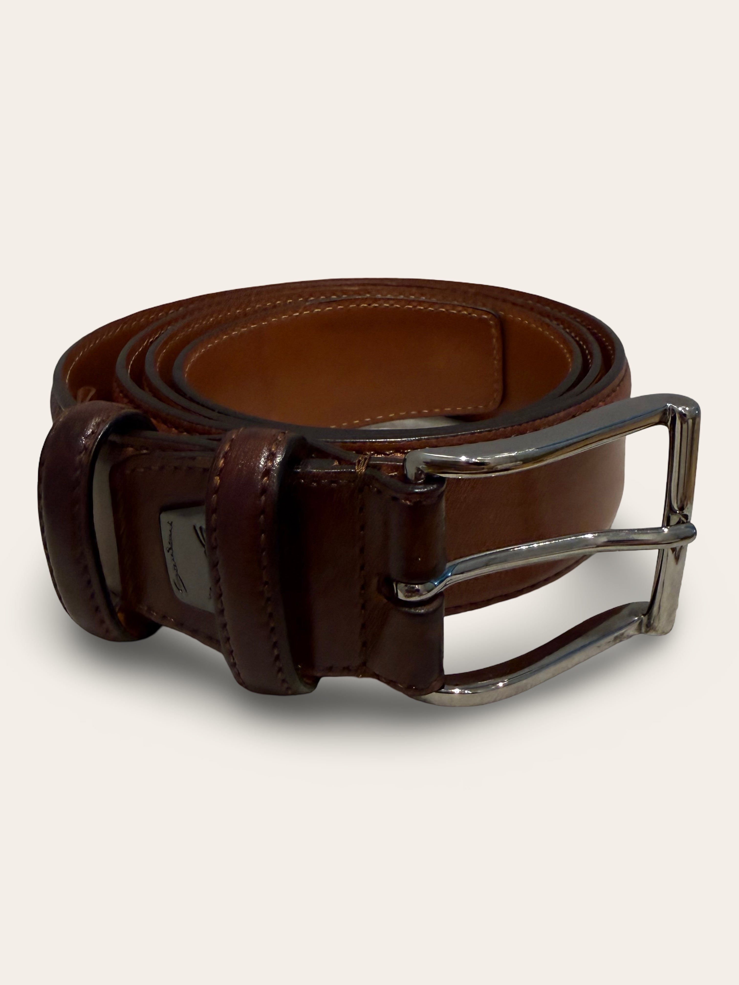 Santoni Leather Belt | Very Good Condition | 105cm