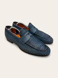 Santoni Woven Penny Loafers | Very Good Condition | UK 8 / EU 43