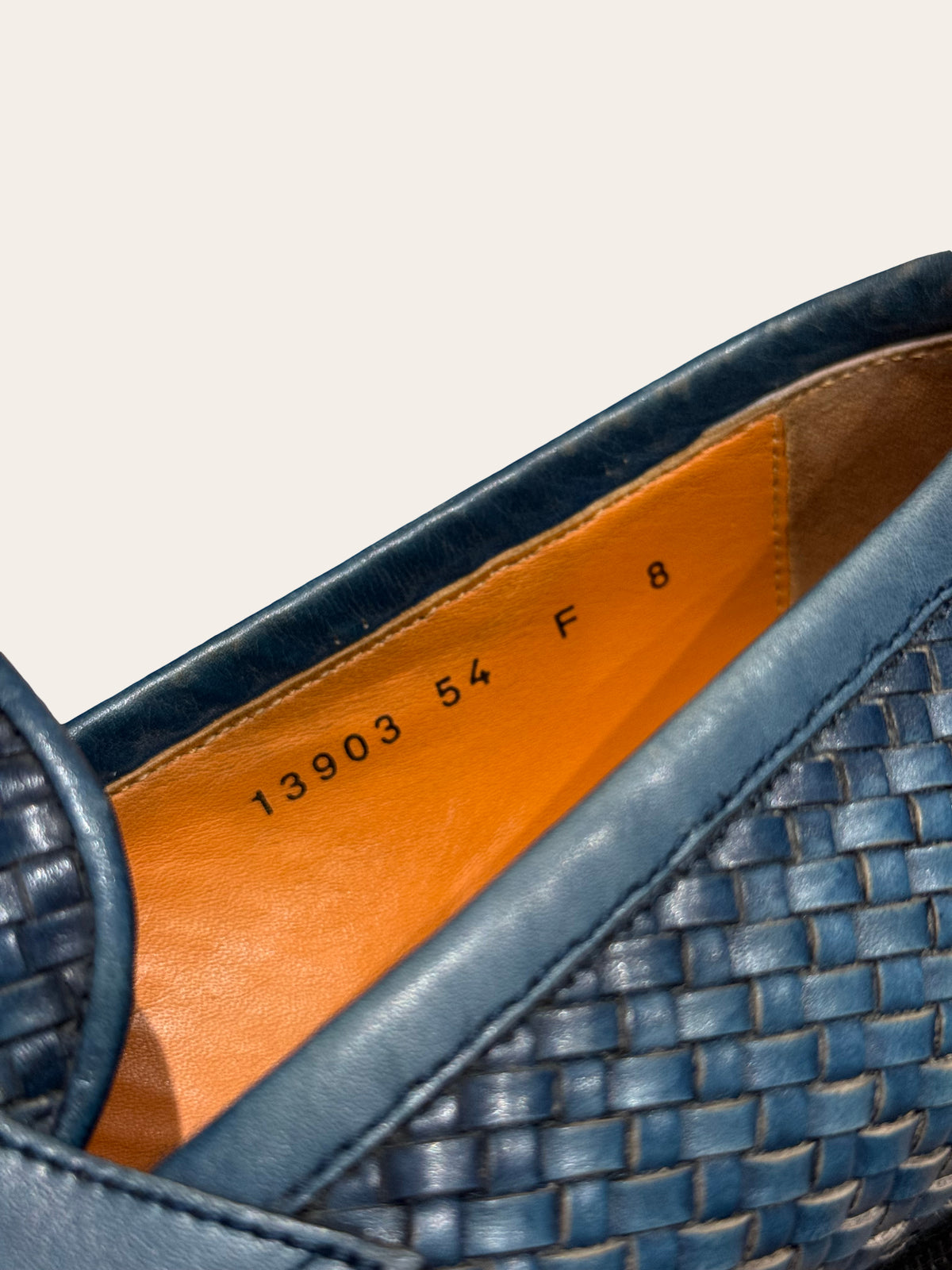 Santoni Woven Penny Loafers | Very Good Condition | UK 8 / EU 43