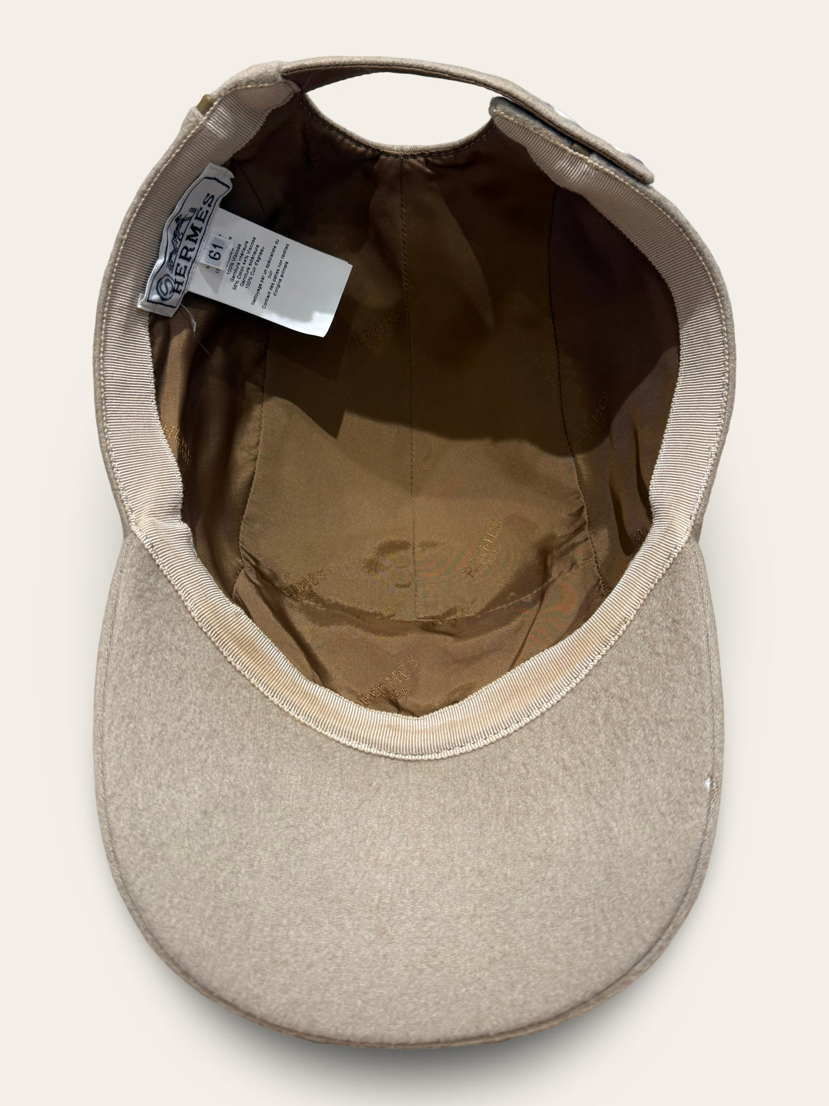 Hermès Cashmere Cap | Very Good Condition | Size 61 / L