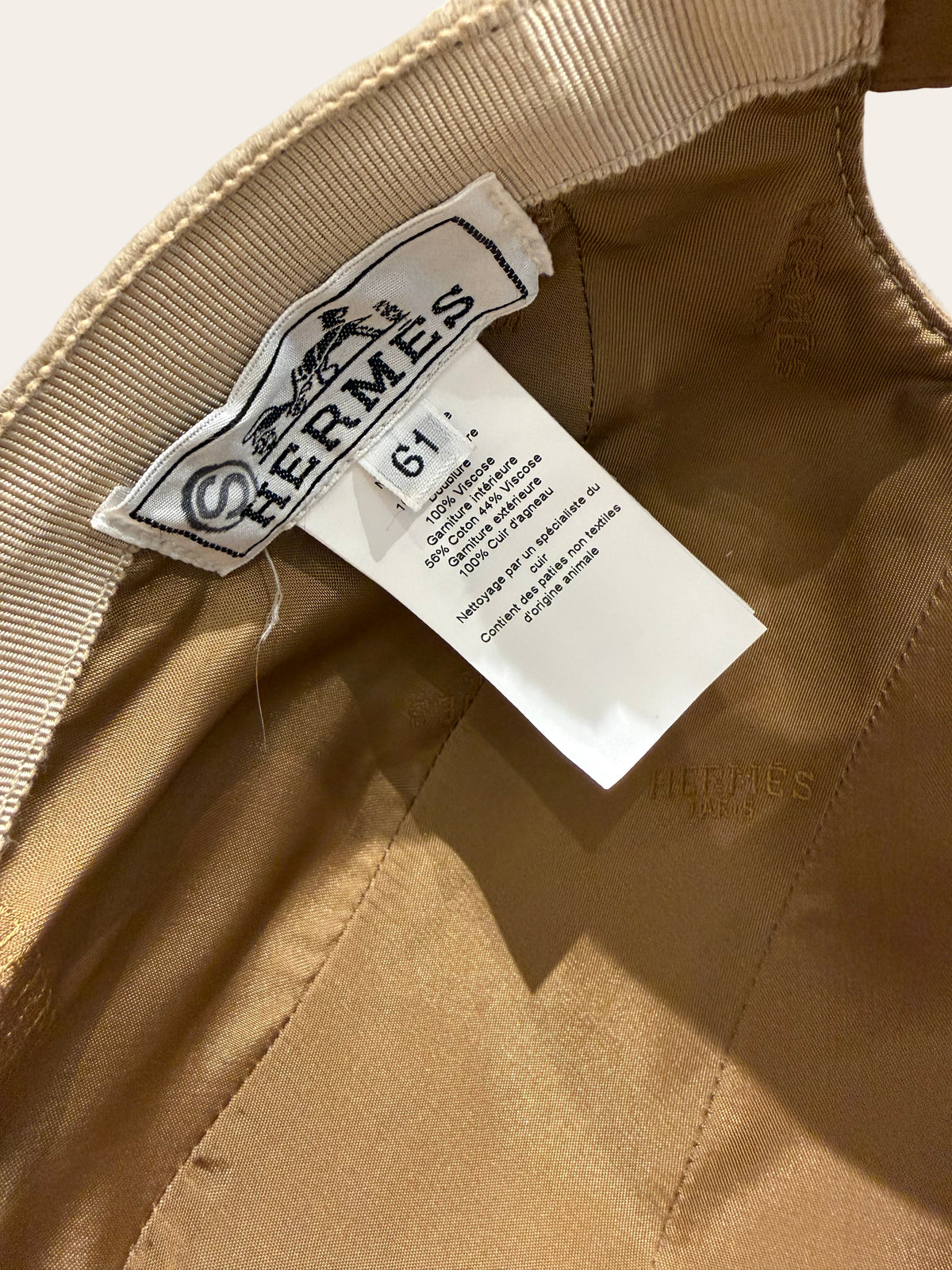 Hermès Cashmere Cap | Very Good Condition | Size 61 / L